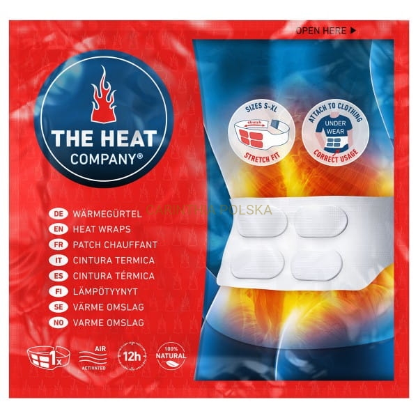 The HEAT COMPANY Heat wraps jednorazowe pasy ogrzewające 3 szt