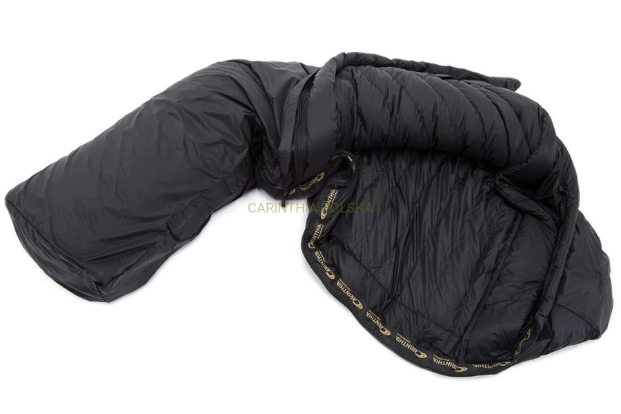 CARINTHIA D 600x śpiwór rozmiar M długość 215cm puch naturalny DS98050 czarny 