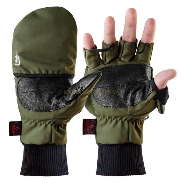 The HEAT COMPANY Heat 2 SOFTSHELL rękawice kolor zielony